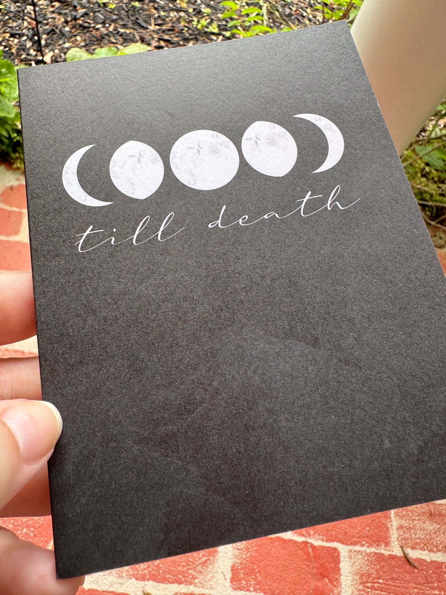 Till Death Moon Cycle Card