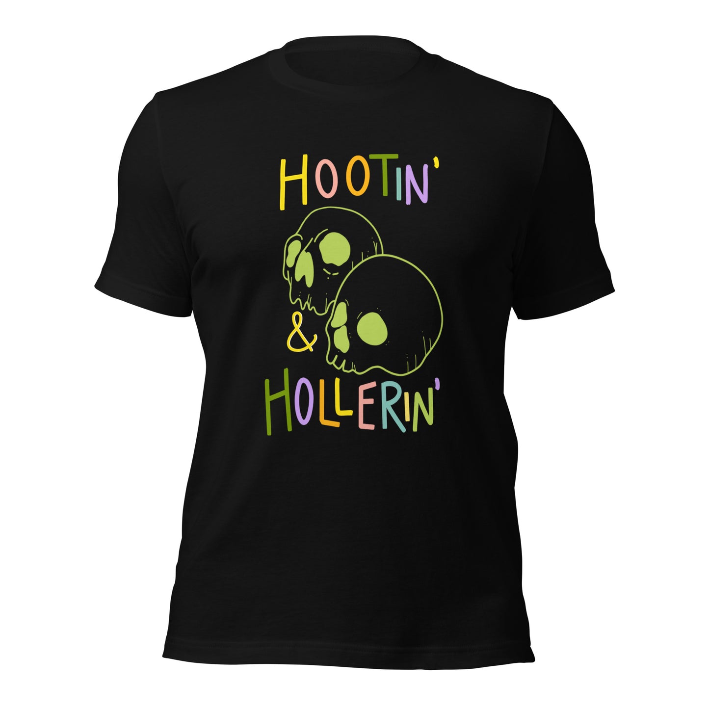Hootin and Hollerin Skull T-shirt (Multiple Color Options)