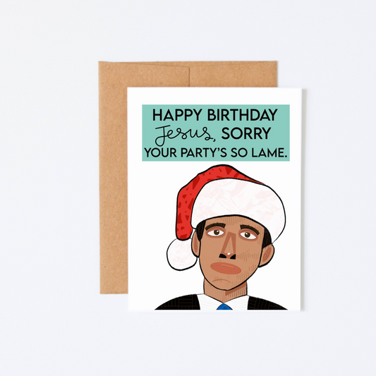 Happy Birthday Jesus - Michael Scott The Office Holiday Card