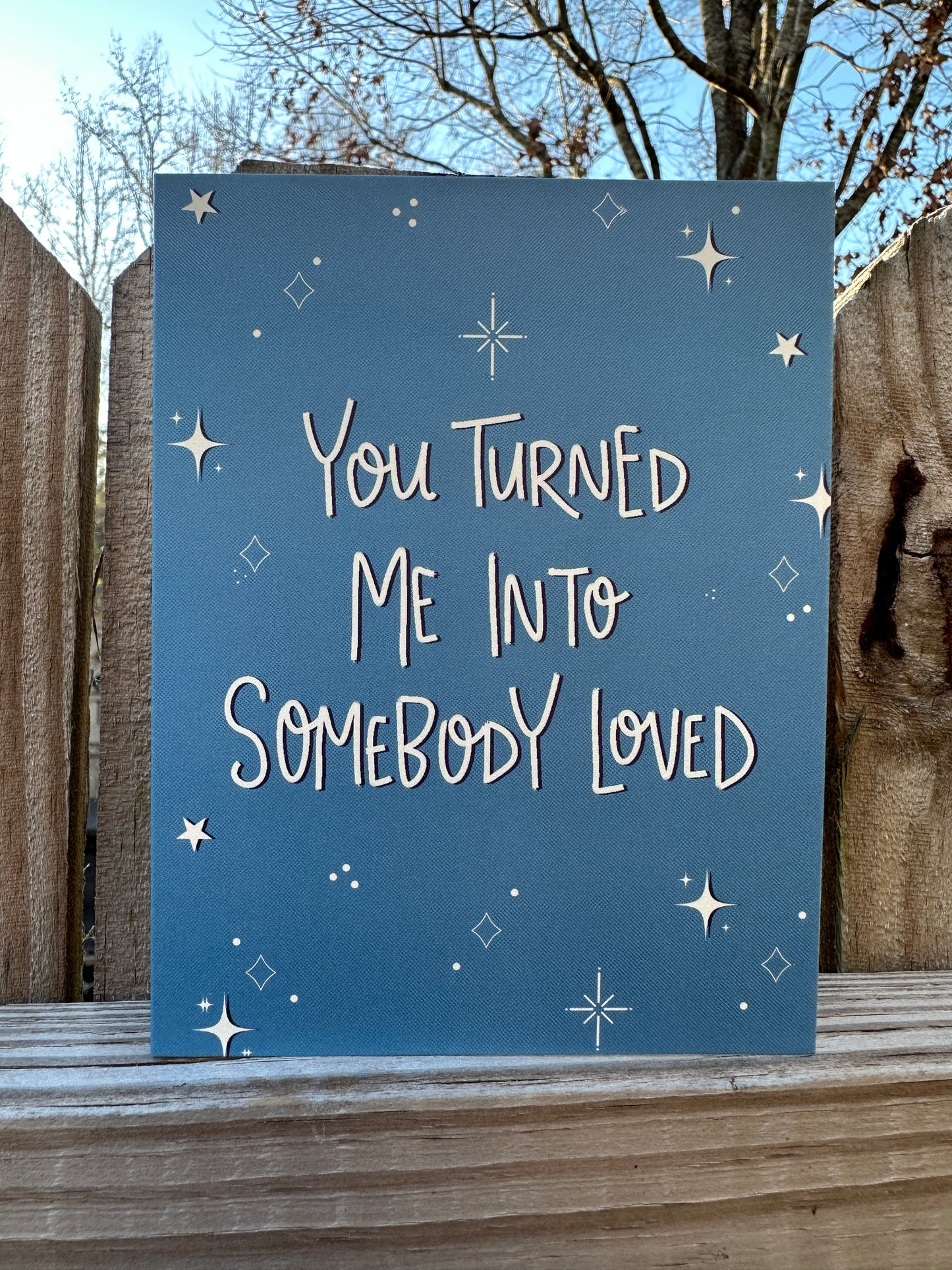 Somebody Loved Card | The Weepies Lyric Card