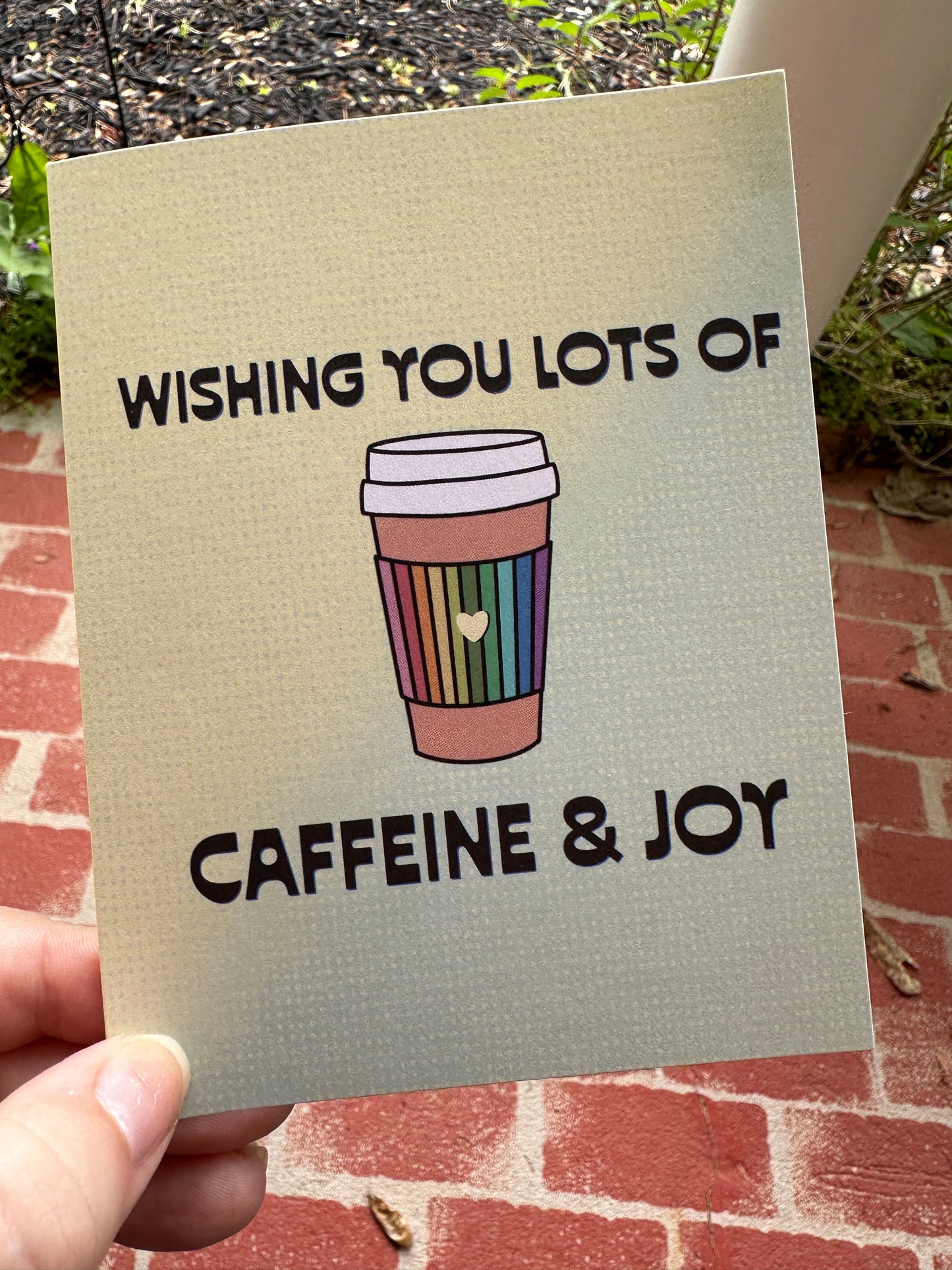 Caffeine & Joy New Parent Card
