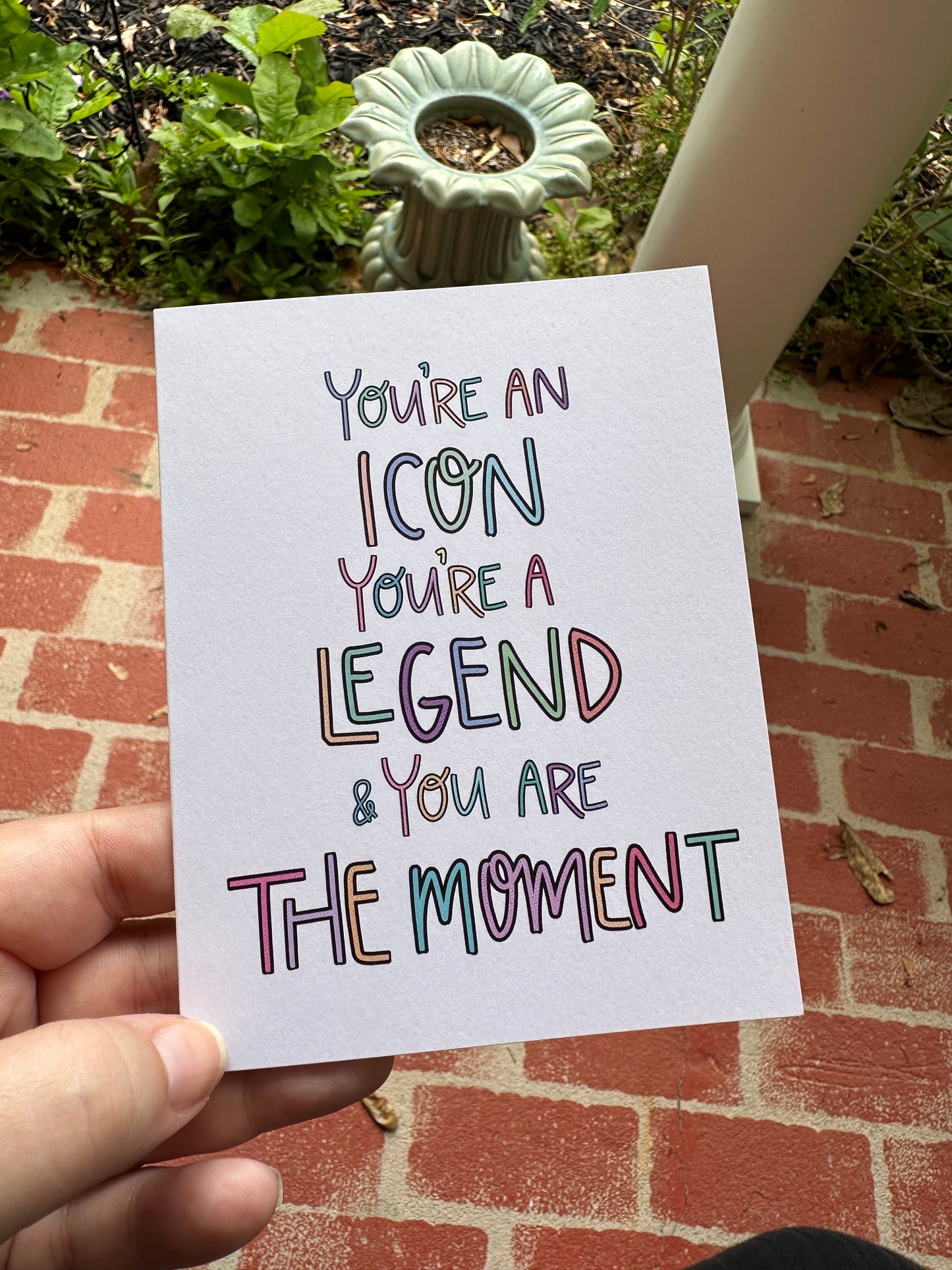 Icon, Legend, and The Moment Card