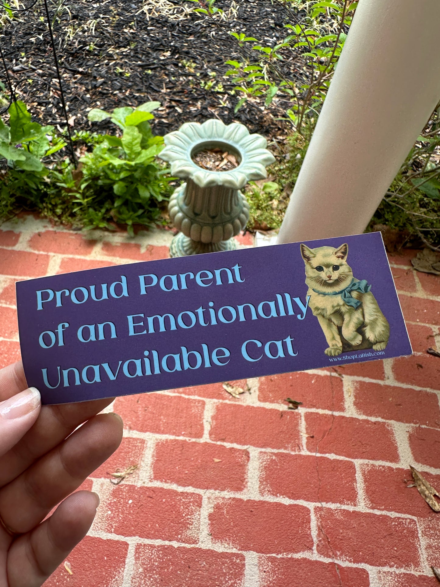Parent of an Emotionally Unavailable Cat Bumper Sticker