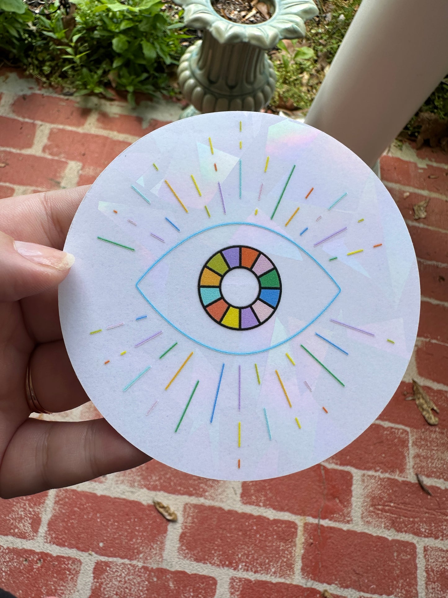 Seeing Eye Suncatcher Sticker