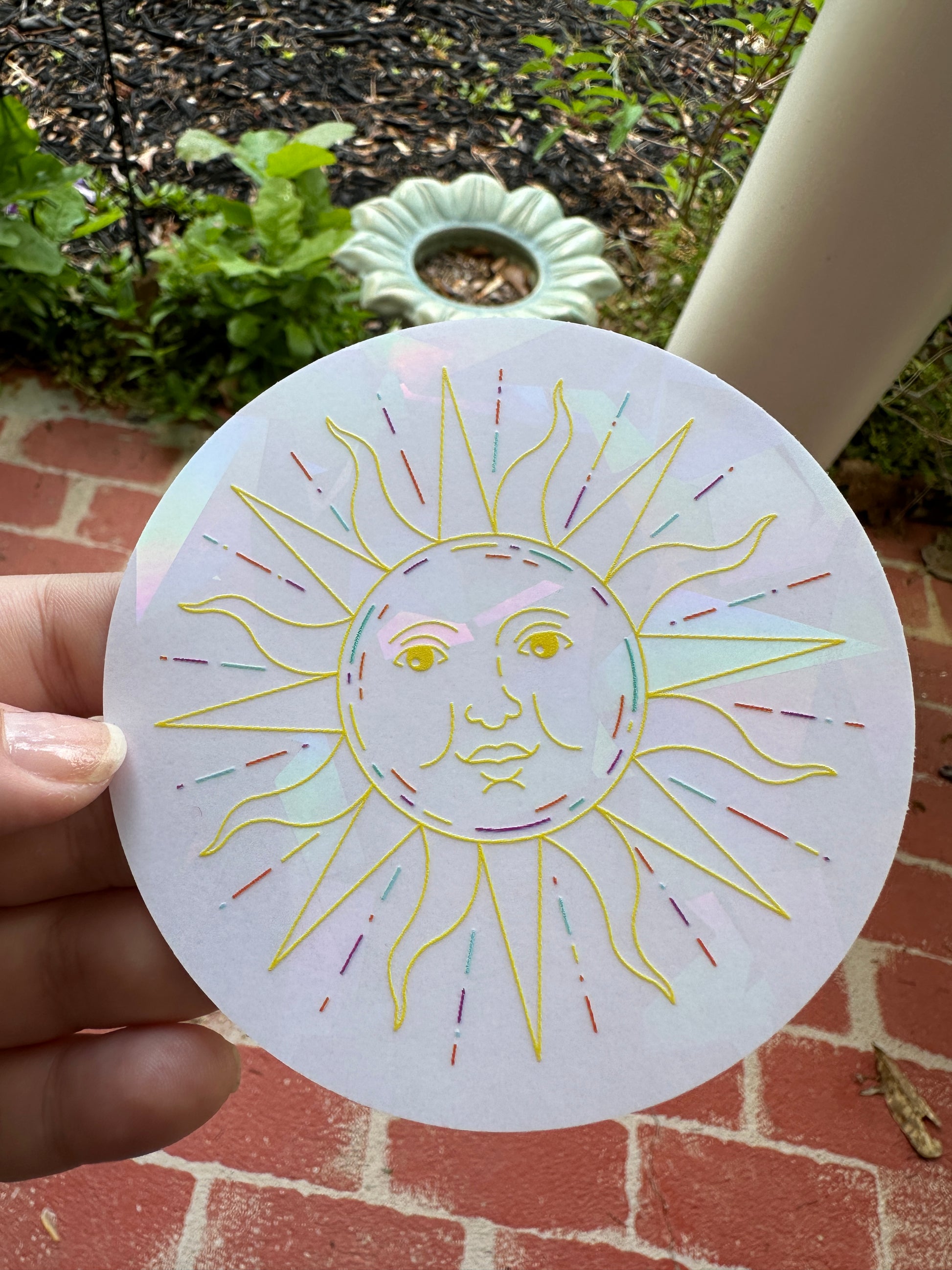 Shining Sun Suncatcher Sticker