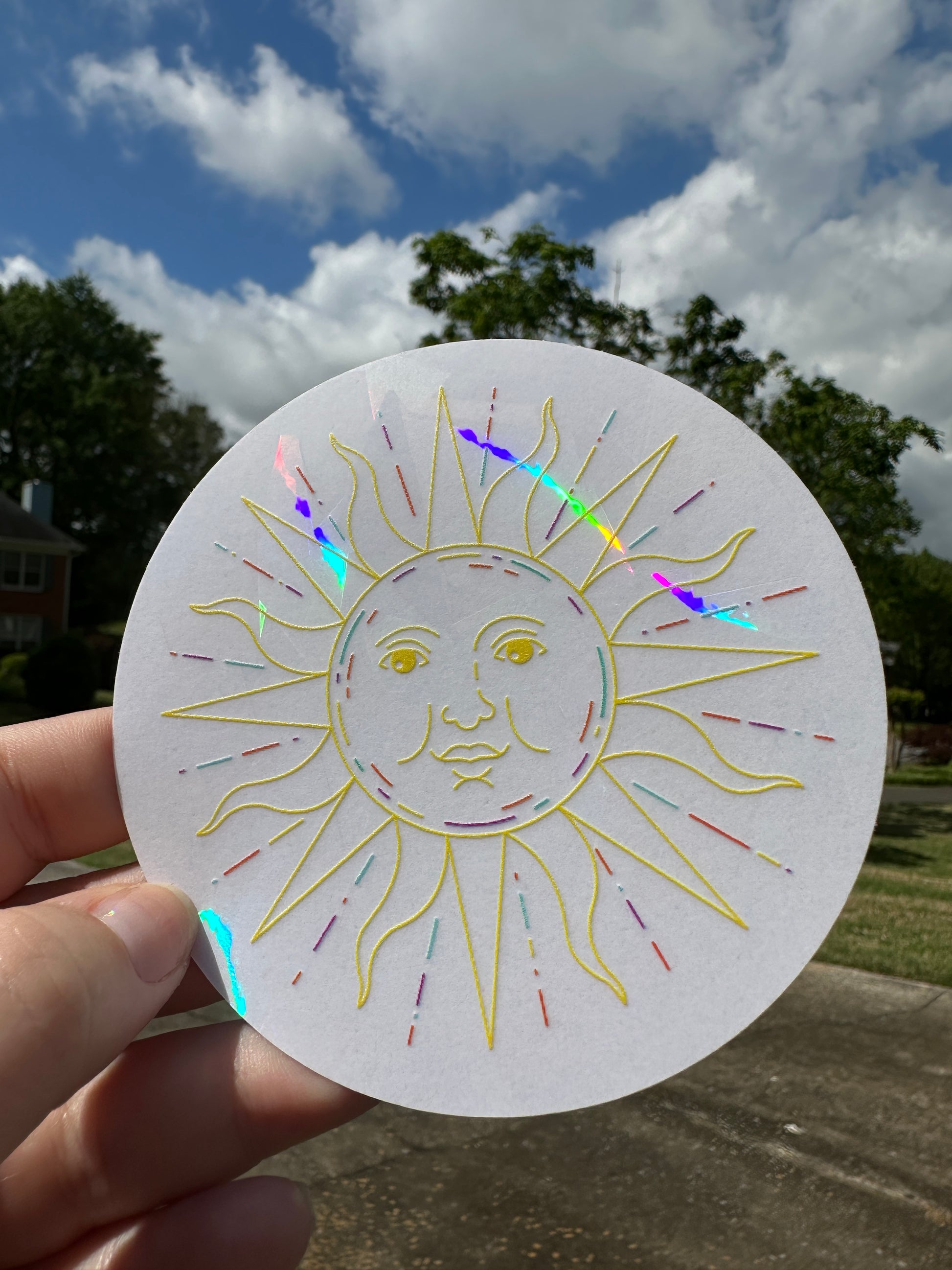 Shining Sun Suncatcher Sticker – Shop La Bish
