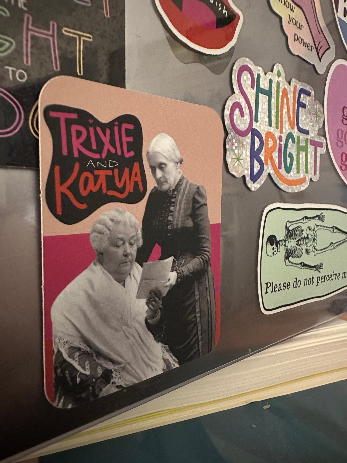Trixie and Katya Modern Woman Sticker