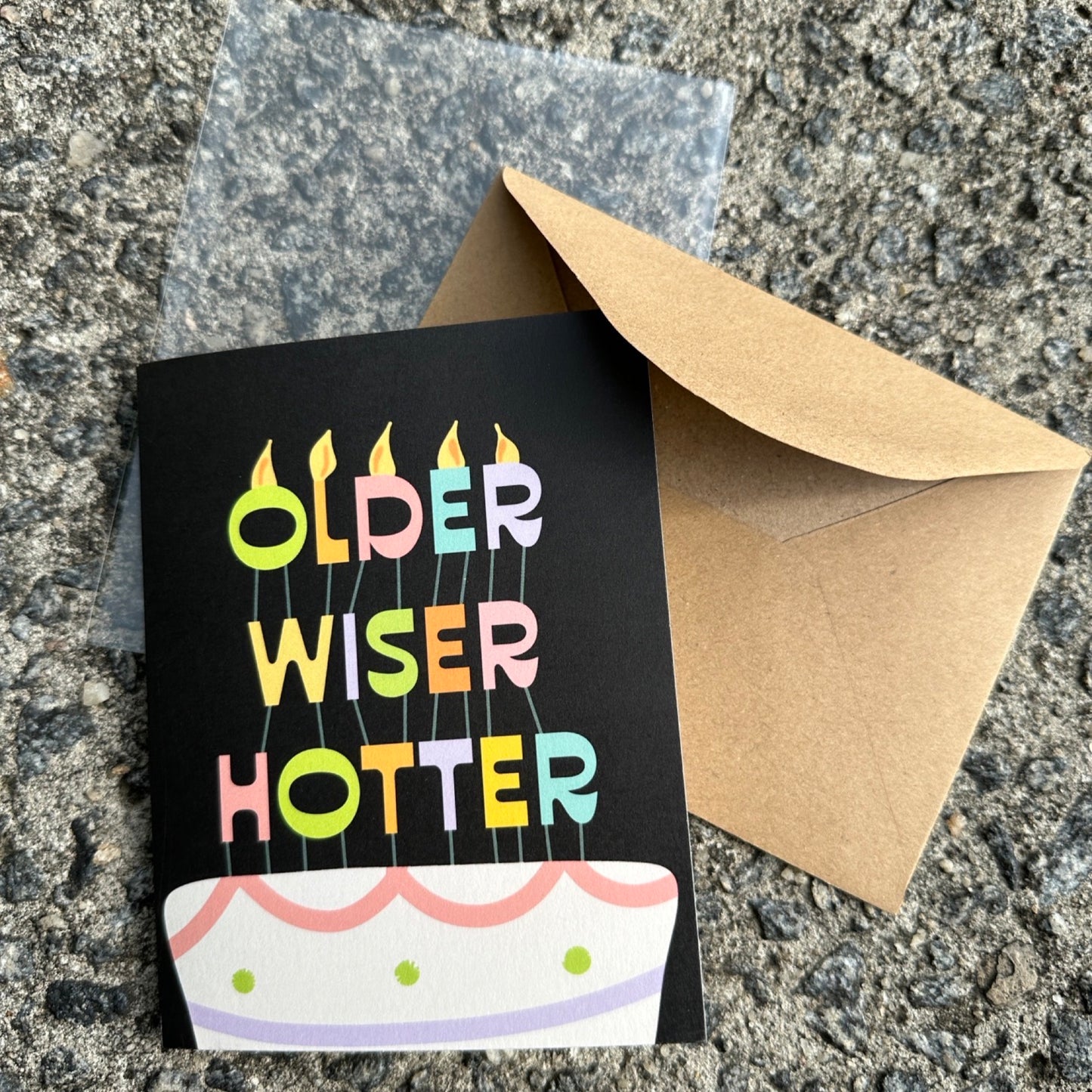 Older Wiser Hotter Birthday Card