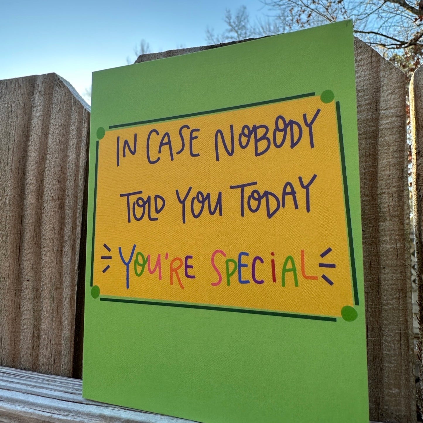 You're Special Card | Lizzo Lyric Card
